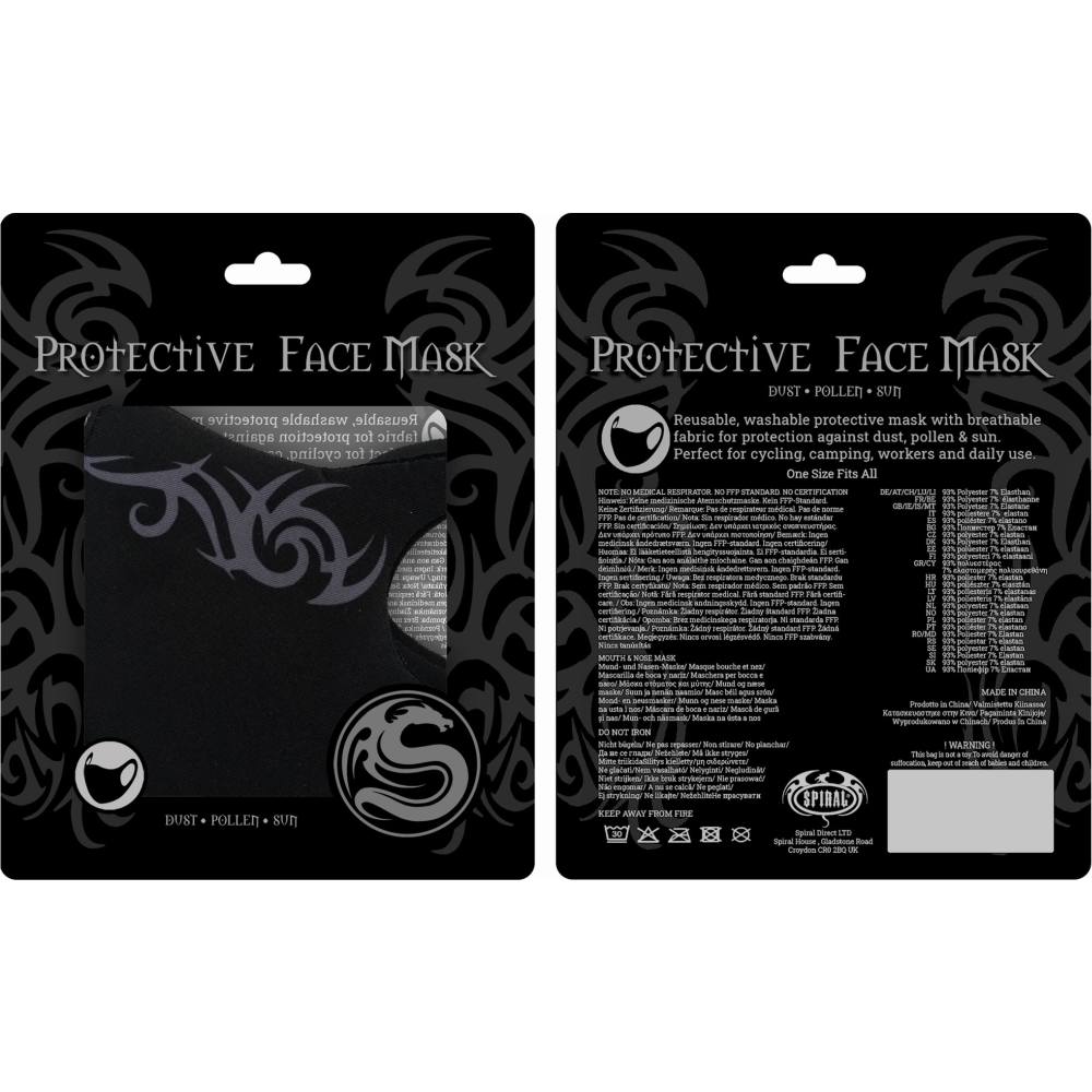 Spiral - TRIBAL MASK Face mask - Face mask - Black